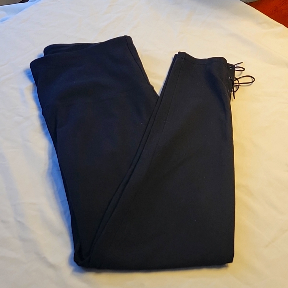 Rubby Ribbon black leggings with lace up sides. Never worn.
